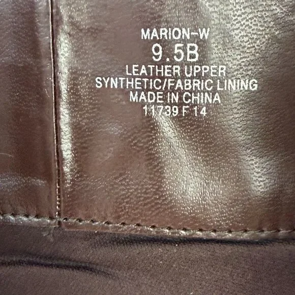 Lauren Ralph Lauren Marion Burnished Leather Riding Boots, Brown, 9.5B Wide Calf - Picture 2 of 16